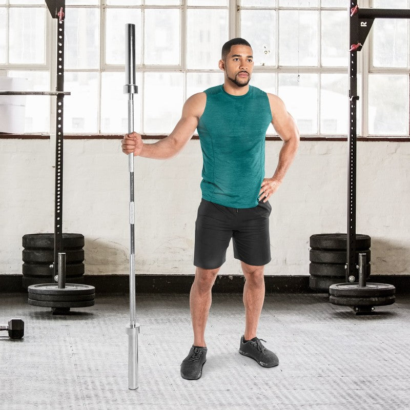 Barbell 2 In. Solid Olympic Weight Bar, 6 Ft.3