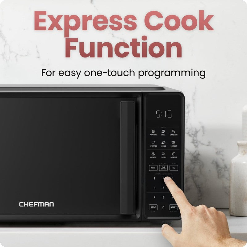 Countertop Microwave Oven 0.7 Cu Ft 700W with Presets Black5
