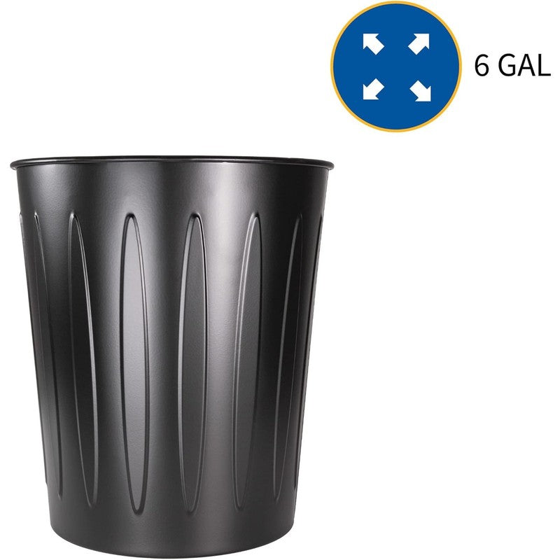GJO58897 Steel 6 Gallon Fire-Safe Trash Can – Durable Waste Bin5