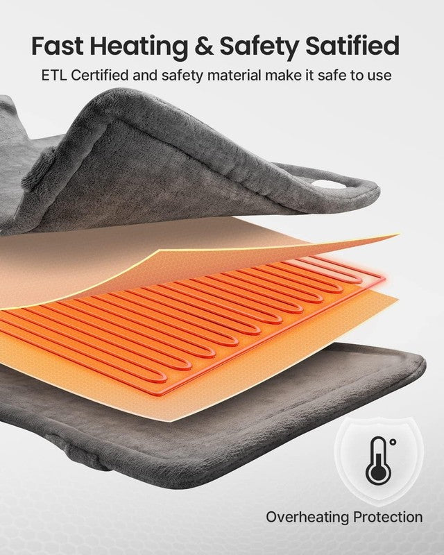 Electric Heating Pad for Back, Birthday Christmas Gifts for Women Men Mom Dad El4