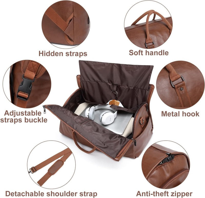 2in1 Garment Duffle Bag Hanging Suit Travel Carry On Business Men Women3