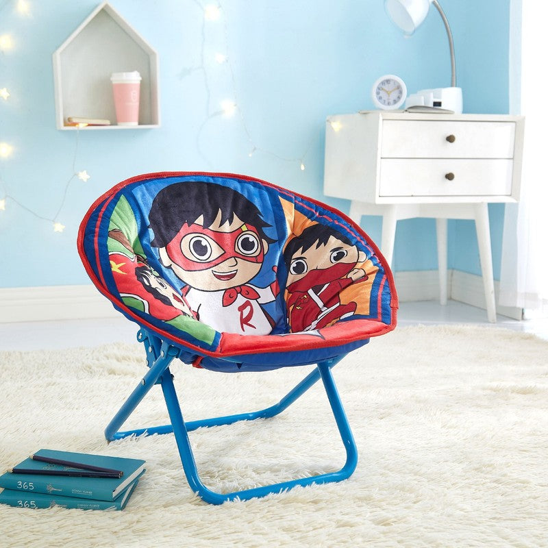Red Polyester Toddler Armless Saucer Chair, Includes One Piece 19"- Inch1