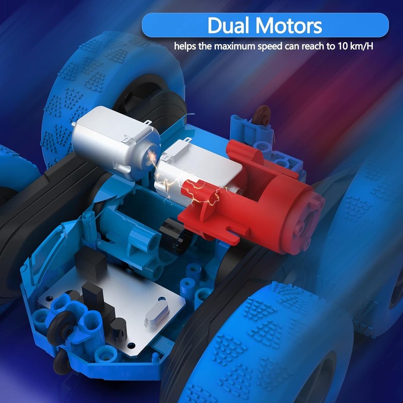 360° RC Stunt Car 4WD Double Sided with LED Rechargeable Kids Toy2