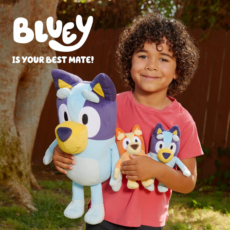 Bingo & Plush Toys Bundle 2 Pack Soft Deluxe Fabric Embroidered Characters5