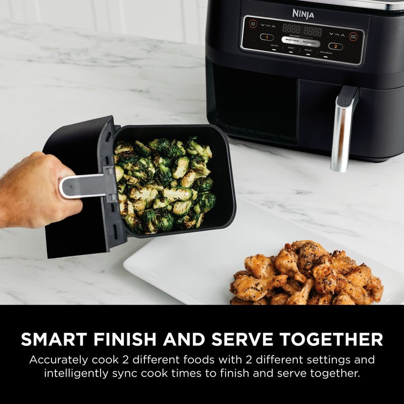 Foodi 4 in 1 Air Fryer 8Qt Dual Basket DualZone Smart Finish Black8