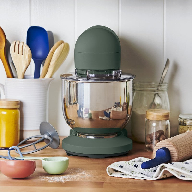 3.5 Qt Stand Mixer Thyme Green w/ Flat Beater Dough Hook & Whisk5