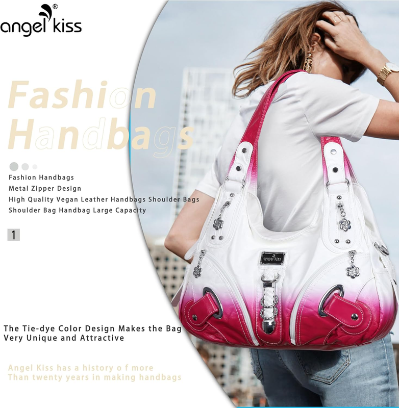 Angelkiss Women’s Large Hobo Satchel Shoulder Handbag Purse5