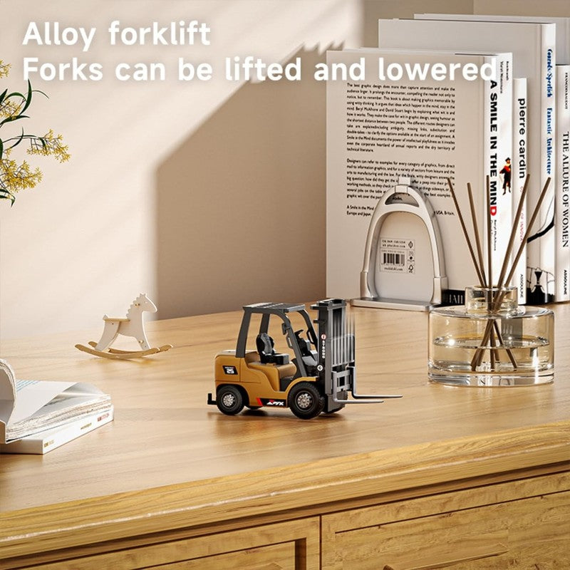 1:64 RC Forklift Toy – 7 Channel Mini Remote Control Truck with Lights & Sounds3