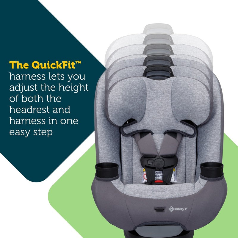 Quickfit All-In-One Convertible Car Seat, Cirrus, Gray2