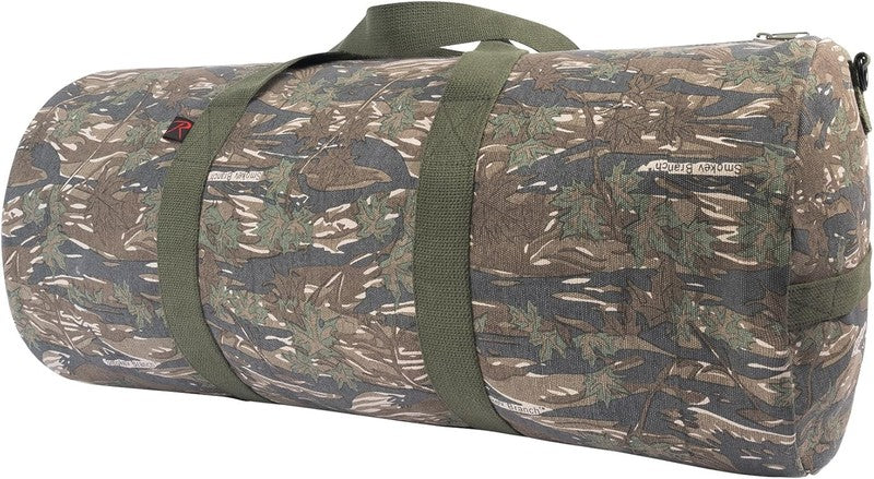 Heavy-Duty Canvas Shoulder Duffle Bag - Rugged Travel Gym Gear Equipment Bag5