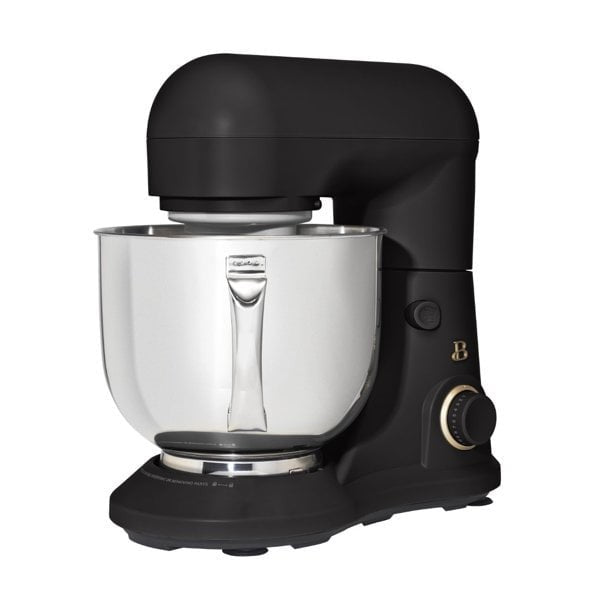 Beautiful 5.3 QT Stand Mixer w/ Flat Beater, Dough Hook by Drew Barrymore Black1