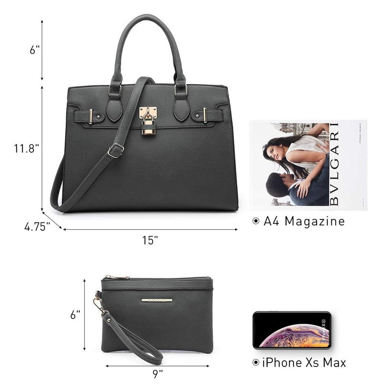 Women Handbag Purse Shoulder Top Handle Satchel Tote Work Bag Clutch6