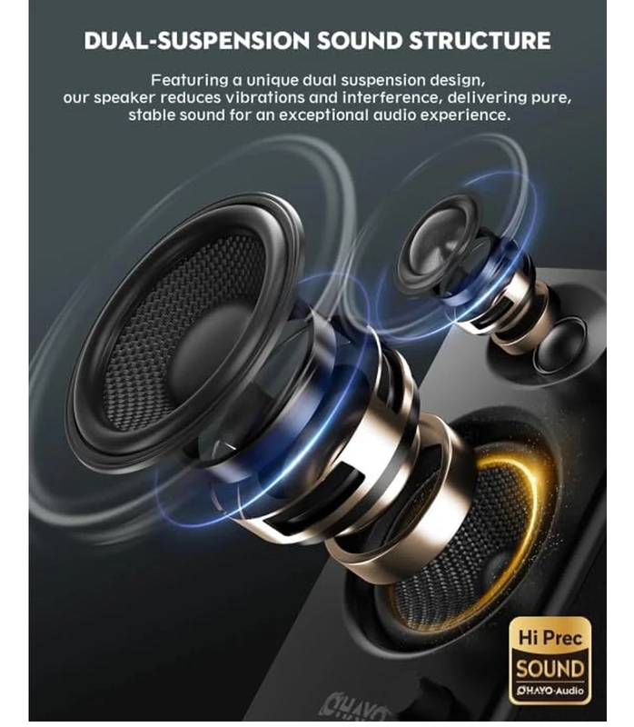 RGB Gaming Computer Speakers USB Powered Stereo 3.5mm for PC Laptop Desktop4