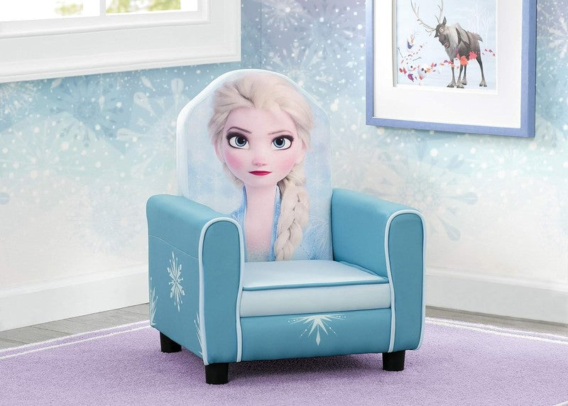 Figural Upholstered Kids Chair, Wood Frozen II Elsa1