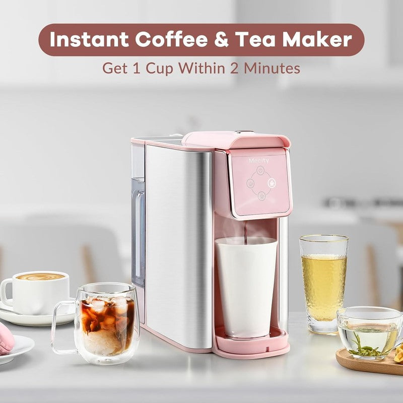 Pink 3 in 1 Single Serve Coffee Maker Capsule & Ground 6 10oz 50oz Tank1
