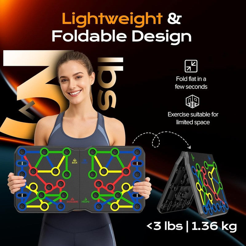 Extra Large Push Up Board 30-in-1 Portable Pushup Stands Home Gym Training5