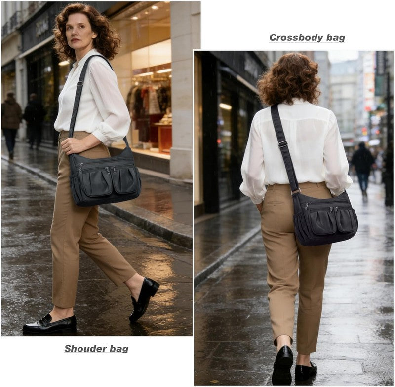 Women Crossbody Bag Waterproof Nylon Lightweight Shoulder Travel Handbag Purse1