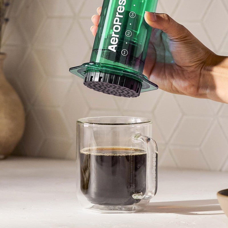 Clear Green Coffee Press French Press Pour Over Espresso Travel Camping Brewer4