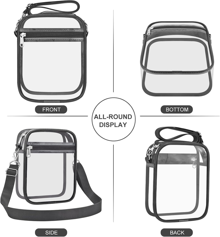 Clear Stadium Approved Crossbody Bag Transparent Messenger Purse6