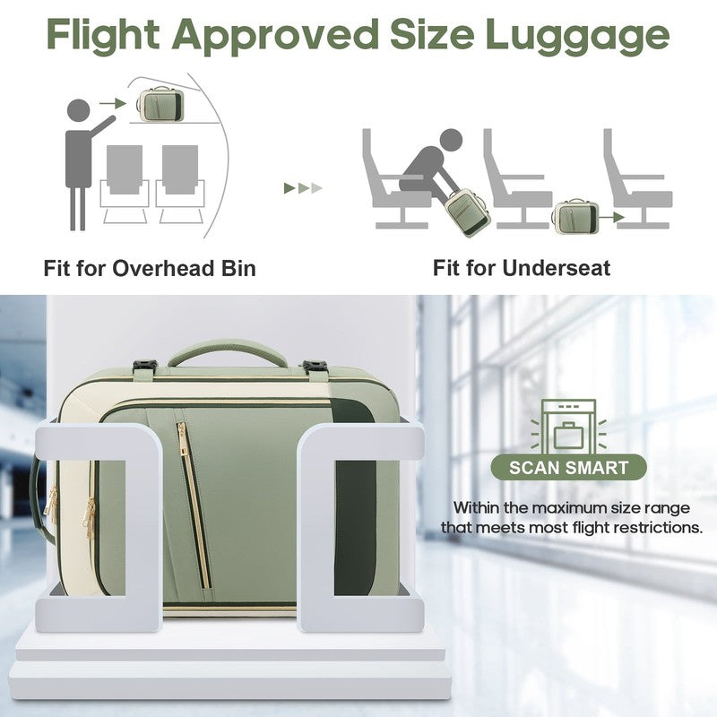 Travel Backpack for Women Carry on Backpack Flight Approved 40L Personal Item Ba1