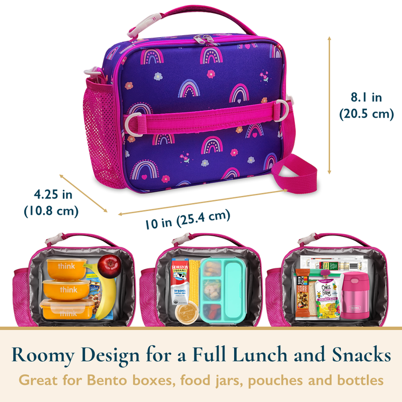 Lunch Bag for Kids – Insulated Lunch Box for Girls and Boys, Cute Reusable Coole9