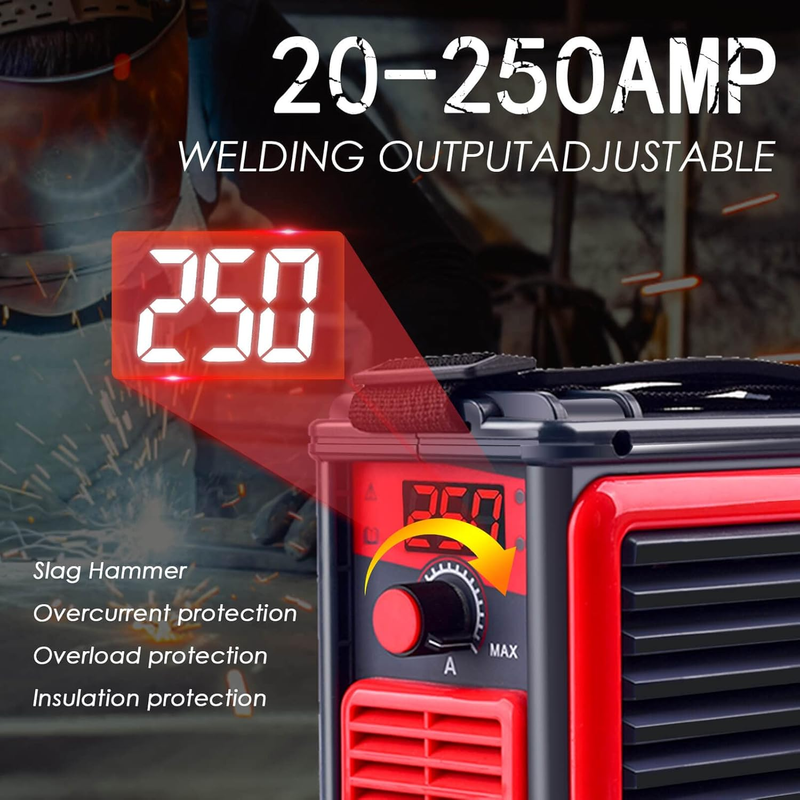 Welding Machine, Upgraded MMA 250A 110V Welder Machine,Portable Stick Welder IGB2