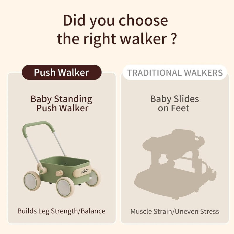 Toddler Push & Pull Wagon Walker 7mo 4yr Birthday Gift Blue3