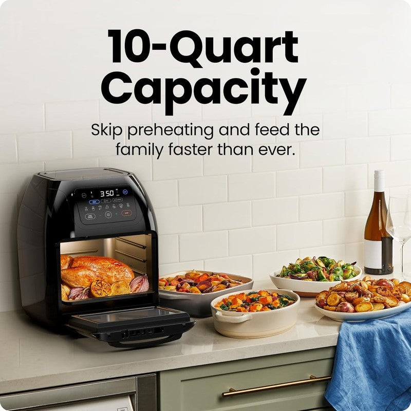 10 Qt Digital Air Fryer | Multifunctional Rotisserie, Fry, Roast & Bake3