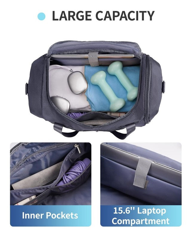 Gym Bag for Men Large Capacity Duffel Bags with Shoe Compartment Tote with Troll6