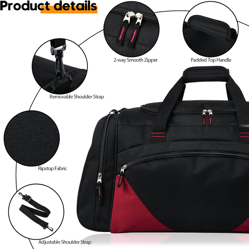 Mens Gym Bag, 55L Large Sports Duffle Bags, Workout Bags Lightweight2