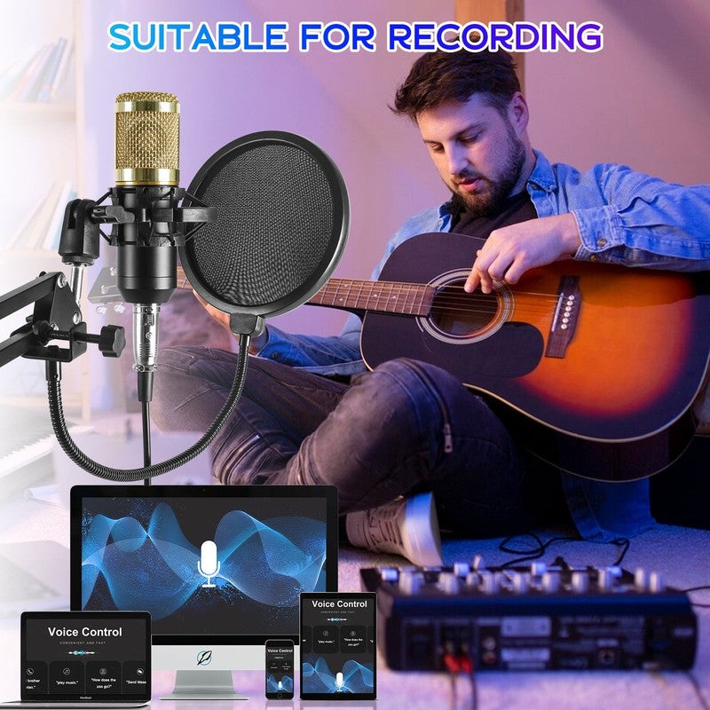 Microphone for Podcast Equipment Bundle and Studio Recording Equipment,Usb Micro5
