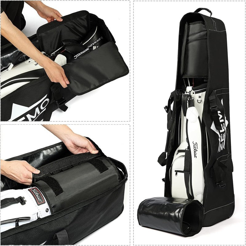 Golf Travel Bag Wheeled Airline Approved Soft Sided Waterproof Heavy Duty Oxford1