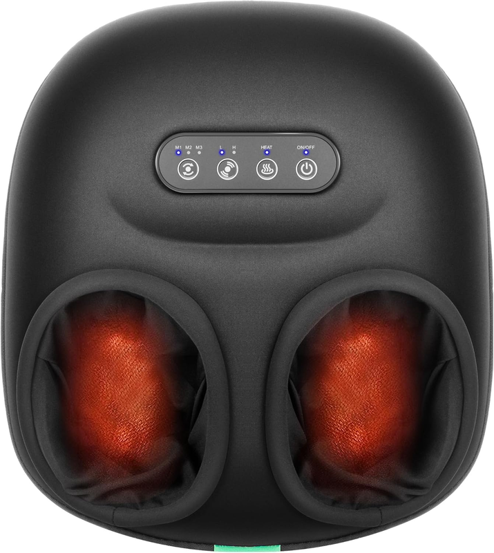 Shiatsu Foot Massager w/ Heat Rolling Kneading Pain Relief Fits 13"0