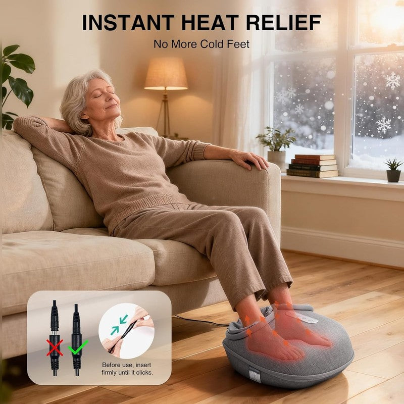 Shiatsu Foot Massager w/ Heat Deep Kneading Pain Relief Home Office4