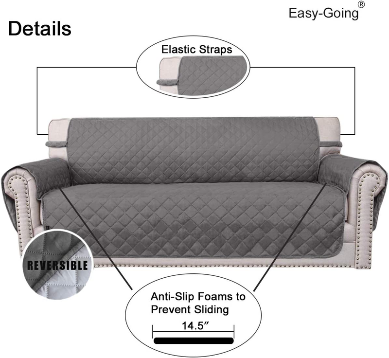 Reversible Sofa Cover 3 Cushion Couch Pet Protector Water Resistant2