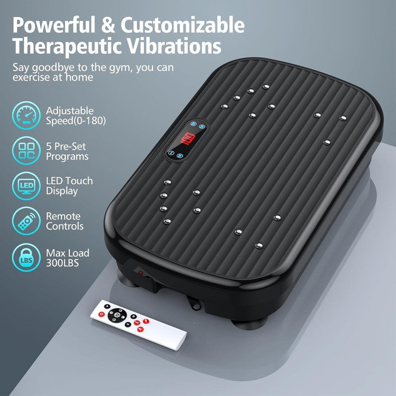 Vibration Plate Exercise Machine 330lbs Whole Body Weight Loss Toning5