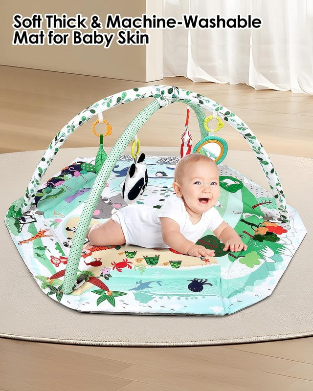 4 in 1 Baby Activity Play Mat w/ 6 Toys Ball Pit 18 Balls2
