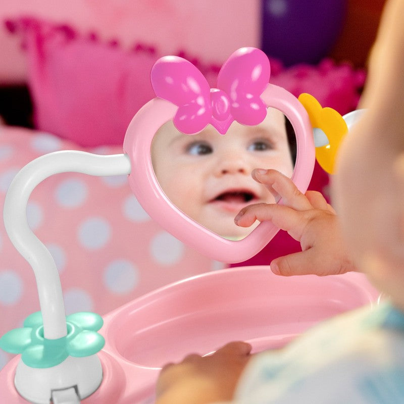 Disney Baby Minnie Mouse Forever Besties Infant Activity Center Jumper, Pink, Un11