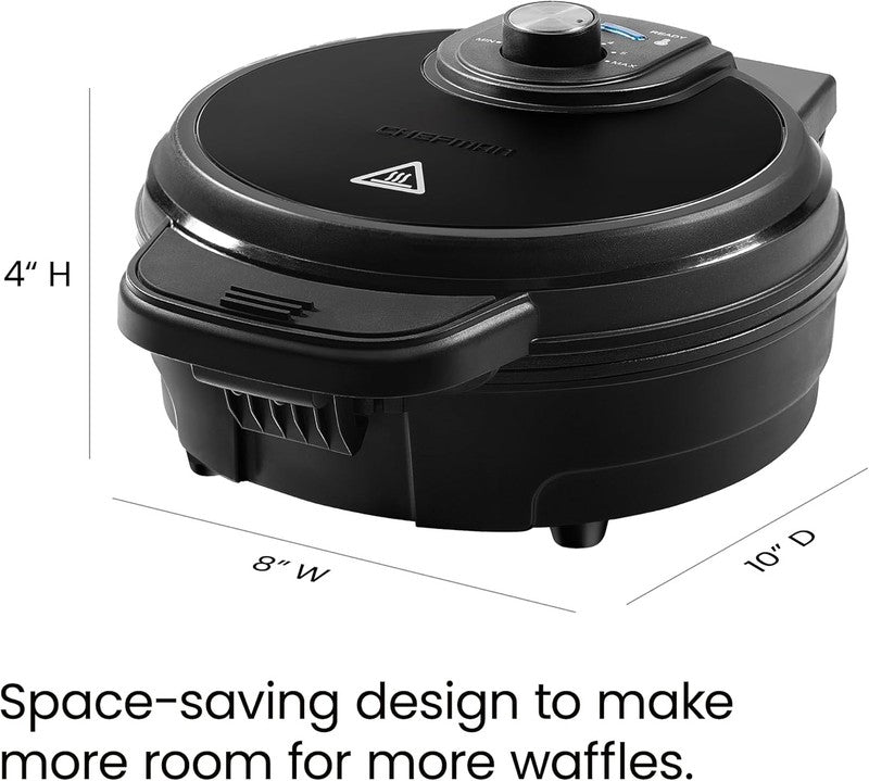 Belgian Waffle Maker Anti-Overflow Shade Control Nonstick Cool Touch Black8