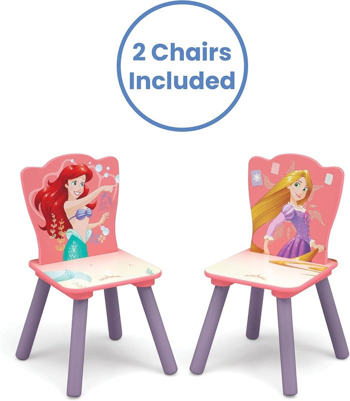 Kids Table & Chair Set with Storage 2 Chairs Princess Arts & Crafts4