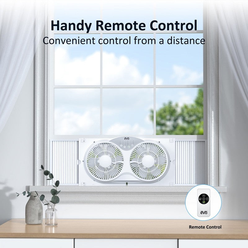Electronic Remote Twin Window Fan1