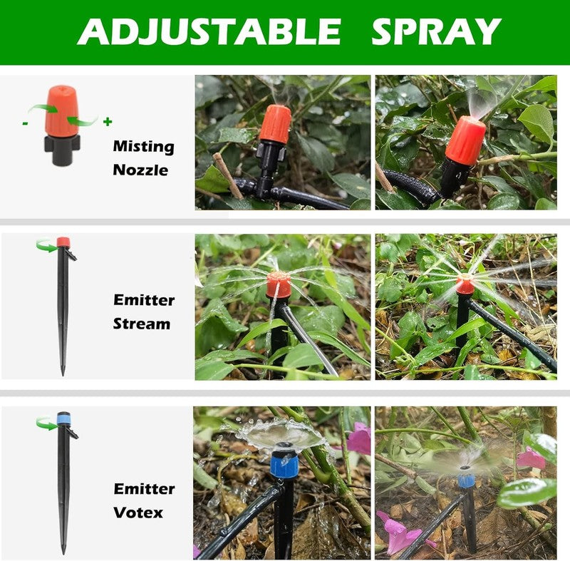 240FT Automatic Drip Irrigation Kit for Garden, Lawn & Greenhouse3
