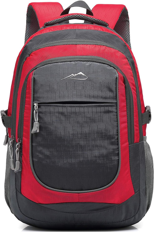15.6" Laptop Backpack College Travel Business Hiking Multi-Compartment Red8