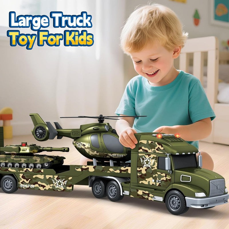 Army Truck Boy Toys, 3 4 5 6 Vehicle Car Toy Brithday Gifts, 3 in 1 Extra Large5