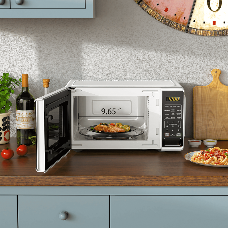 0.7 Cu Ft Countertop Microwave Oven, 700 Watts, White1