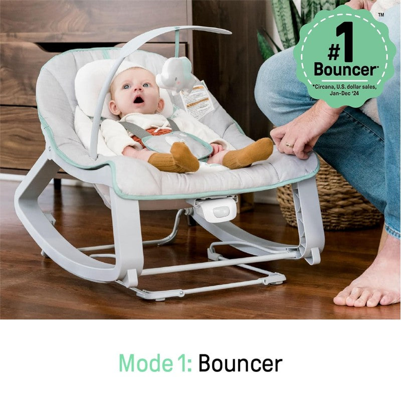 Keep Cozy 3 In 1 Grow with Me Vibrating Baby Bouncer, Seat & Infant to Toddler R4