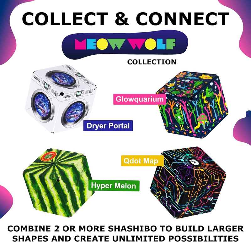 Sensory Fidget Cube Stress Relief Shape Shifting Toy 100+ Shapes Kids Adults5