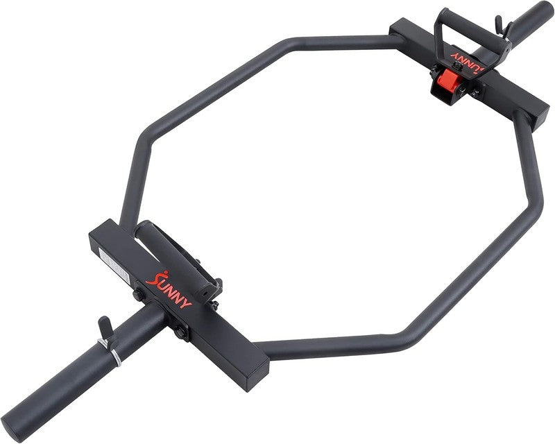 Strength Training Olympic Hex Trap Bar Swivel Handles Knurled Deadlifts5