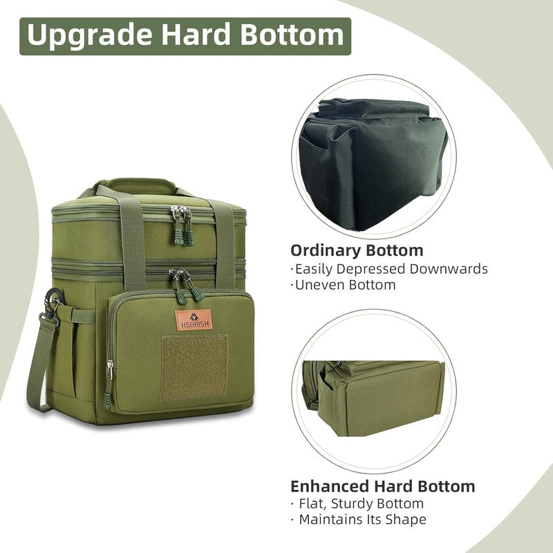 Large Expandable Tactical Lunch Bag 16L/24 Cans Army Green4