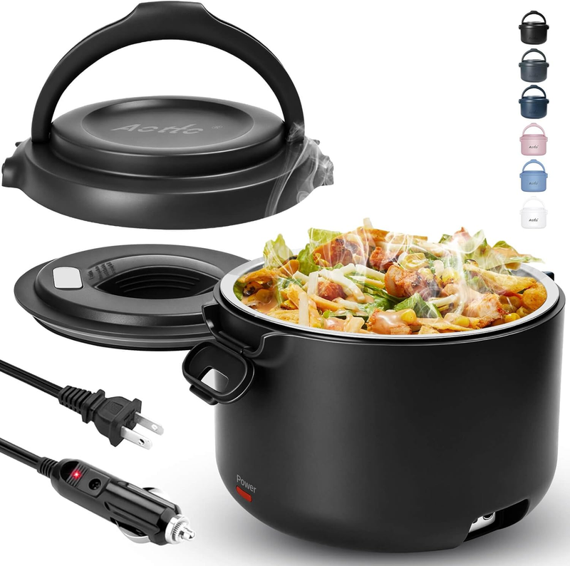Electric Lunch Box 32 Oz Portable Food Warmer 3 in 1 12V 24V 110V Black10